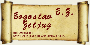 Bogoslav Zeljug vizit kartica